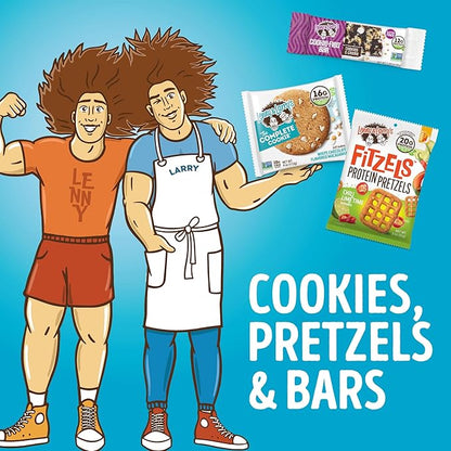 Lenny & Larry's Cookie-fied Protein Bar – Peanut Butter Chocolate Chip Vegan 9x45g – Healthy Snacks with 12g Plant Protein & 5g Fiber – Gluten free Power Bar, Keto Friendly, Non-GMO & Vegan