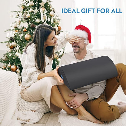StepLively Foot Rest Ergonomic Pillow for Under Desk at Work, Anti-Fatigue Footrest Support Pillow for Fatigue & Pain Relief, Comfortable for Office Chair, Car Seat & Gaming Chair - Grey