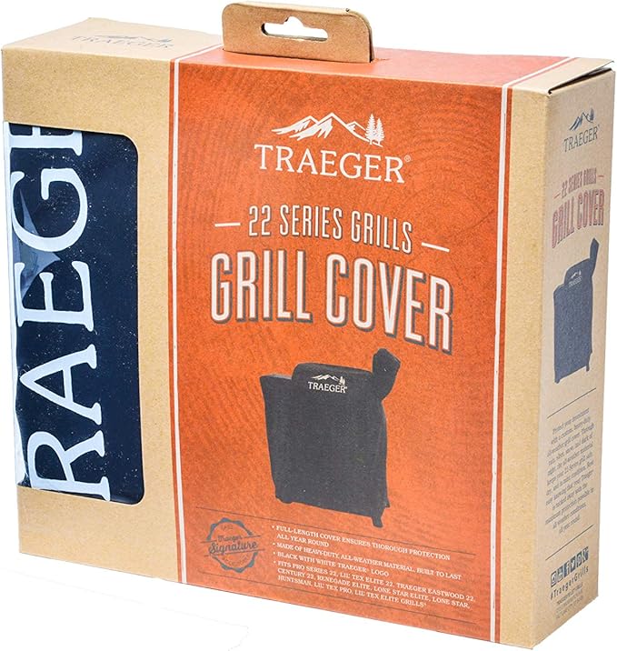 Traeger Grills BAC503 Full-Length Grill Cover Grill Accessory - Pro 575/ Pro 22, Black