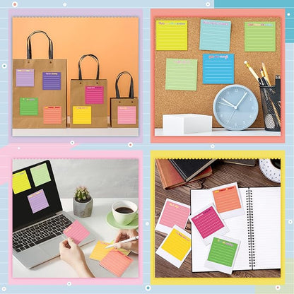 Yinder 12 Pcs Employee Appreciation Sticky Notes Xmas Gift Bulk Motivation Note Pads Mini Inspirational Note Gift for Teacher Nurse Staff Coworker Office Supply 3 x 3'' (Inspirational,Dark Color)