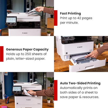 Canon imageCLASS MF465dw II - Wireless Duplex Laser Printer with Print, Copy, Scan, Fax, Expandable Paper Capacity and 3 Year Limited Warranty, 42 PPM