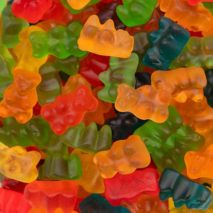 Bears Gummy Candy | 2 Pound Bag | Assorted Fruit Flavored Bulk Gummi Bears for Parties, Candy Buffets, Dessert Decorating, Kids' Party Favors and Goody Bags