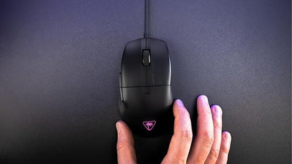 Turtle Beach Pure SEL - Ultra-Light Ergonomic RGB Gaming Mouse, 8K DPI Optical Sensor, Mechanical Switches, Pretension System, Pure PTFE Glides, RGB Illumination – Black