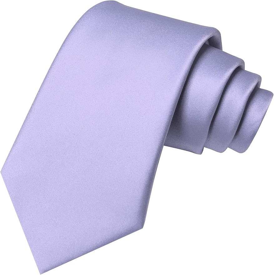 JEMYGINS Solid Color Tie Mens Necktie for Business and Wedding