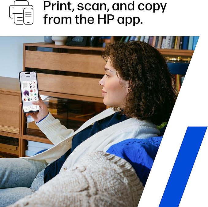 HP OfficeJet Pro 8135e Wireless All-in-One Color Inkjet Printer, Print, scan, Copy, fax, ADF, Duplex Printing Best-for-Home Office, 3 Month Instant Ink Trial Included, AI-Enabled (40Q35A)
