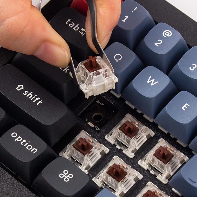 Keychron Q4 Wired Custom Mechanical Keyboard, 60% Layout QMK/VIA Programmable Macro with Hot-swappable Gateron G Pro Brown Switch Double Gasket Compatible with Mac Windows Linux (Black)