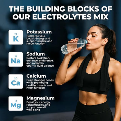 Keto Vitals Unflavored Electrolyte Powder - Sugar Free Electrolytes for Fasting, Keto & Hydration - No Sugar, No Flavor - Flavorless Electrolytes Powder Tub - 60 Servings