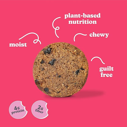 Love + Chew Superfood Soft Baked MINI Cookies, Cherry Almond Flavor, Plant Based Cookie Made With Chia Seeds, Almonds & Cherries for Kids and Adults, Vegan Snacks, Gluten Free, Paleo, Non GMO, 18 Pack