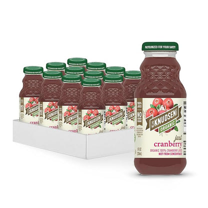 R.W. Knudsen Organic Just Cranberry Juice, 8 fl oz (12 Pack)
