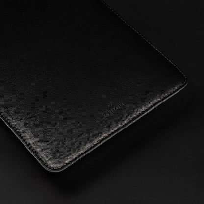 Comfyable Laptop Sleeve 15 Inch Precisely Compatible with MacBook Air 15" M4 2025 A3241 & M3 2024 A3114 & M2 2023 A2941, Faux Leather Cover Case, Black