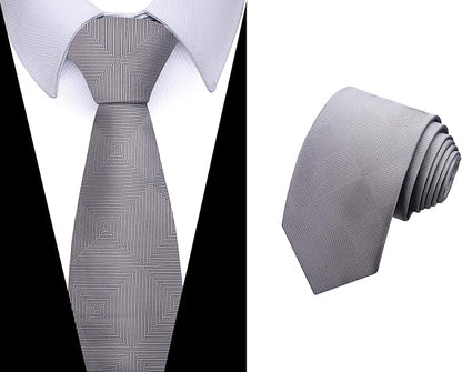 Tie For Men Necktie Woven Jacquard Neck Ties Set 6 PCS
