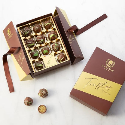 CARIANS Assorted Dubai Chocolate Truffles Box, Dubai Chocolate Candy with Pistachio and Kunafa, Box of Candy, Luxury Premium Gourmet, Great for Gift Giving, Christmas, Thanksgiving, Anniversary