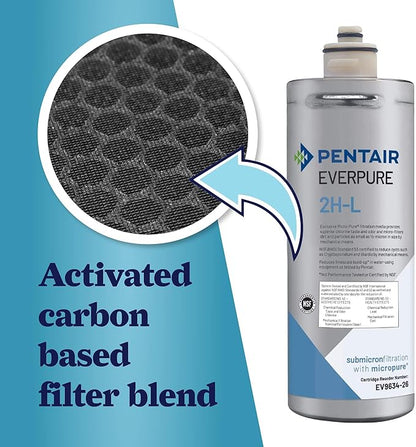 Everpure 2H-L | Aquverse A100 | Pentair S-54 Replacement Filter Cartridge for Water Cooler | NSF Certified | 2-Pack