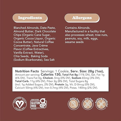 Love + Chew Superfood Soft Baked MINI Cookies Variety Pack, Plant Based Cookie With Almonds, Dates, and Chia Seeds for Kids and Adults, Vegan Snacks, Gluten Free, Paleo, Non GMO, 16 Pack