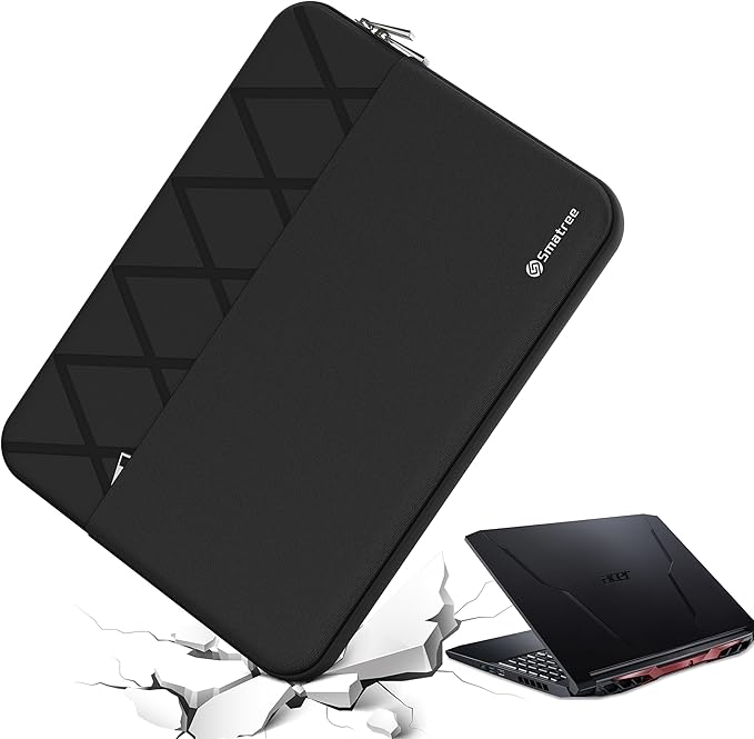 Smatree 17.3 inch Laptop Sleeve for Acer Nitro 5 AN517-42-R5KZ/R35M, Acer Nitro 17 AN17-71-75VK/AN17-51-70CB Gaming Laptop, Acer Protective Laptop Case with Accessory Pocket, YKK Zipper (E813)