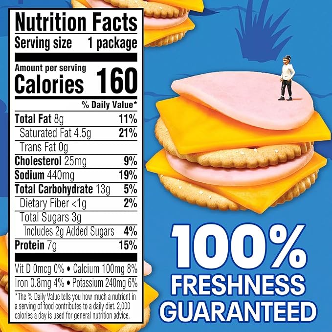 Salutem Vita – Turkey & Cheddar Cheese with Crackers Snack Pack, 1.9 oz, Gift Set – Pack of 8
