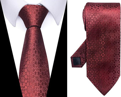 Tie For Men Necktie Woven Jacquard Neck Ties Set 6 PCS
