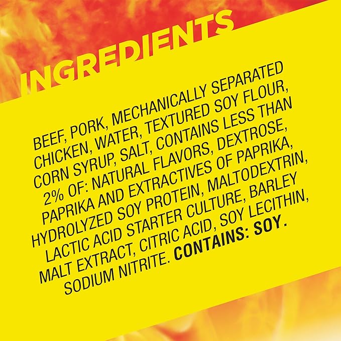 Slim Jim Smoked Meat Sticks, Original Flavor, 6g Protein Per Serving, Snack Size, Stocking Stuffer, 0.28 oz. (46 Count)