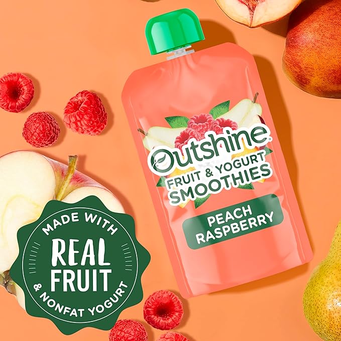 Outshine Smoothie RspbPeach 6(4x3.5oz)US