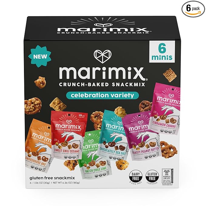Marimix Mini Snack Mix - 6 pack (Mini Variety, 6 Pack)