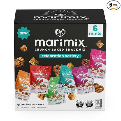Marimix Mini Snack Mix - 6 pack (Mini Variety, 6 Pack)