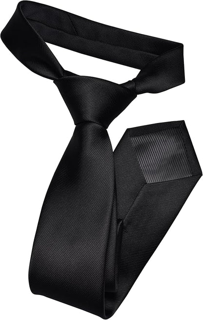 GUSLESON Classic New 3.15"（8cm） Men's Solid Color Necktie Wedding Business Tie + Gift Box