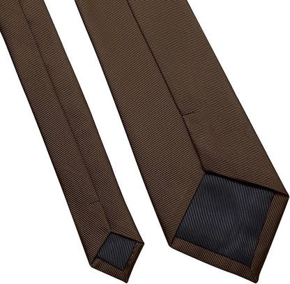 DecTwig Men's Ties Solid Color Formal Neckties 3.15" (8CM) Black Ties For Men