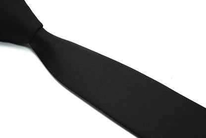 Skinny Solid Ties for Men, 2.5 inch Slim Plain Neckties 4-Pack