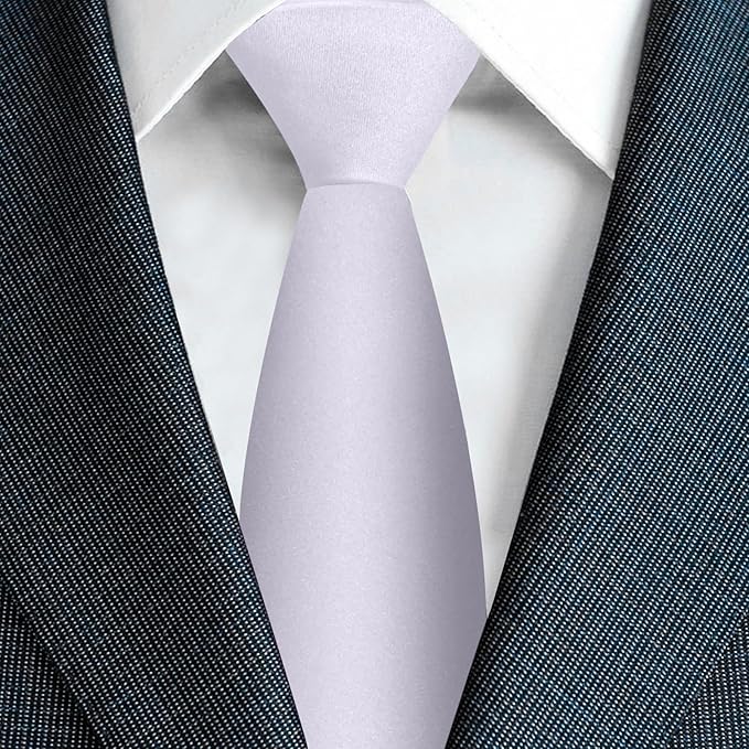 Men's Ties Solid Pure Color 3.15" (8CM) Necktie Plain Formal Business Wedding Black Ties For Men