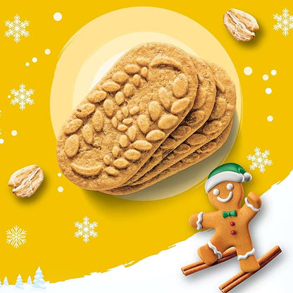 belVita Breakfast Bars Biscuits, Gingerbread, Limited Edition, 30 Total Packs, 6 Boxes (4 Biscuits Per Pack)