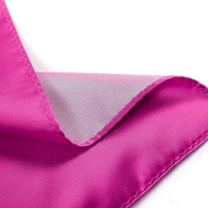 Mens Solid Satin Mens Tie With Hanky,Handmade Neckties For Men