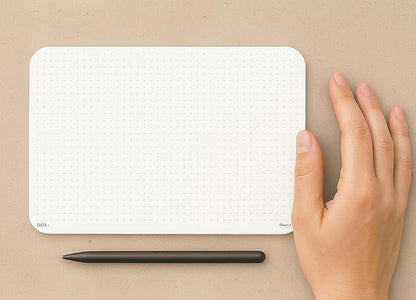 CLEVER SIGNS A5 Dot Grid Notepad - 2 Pack (5,8" x 8,3")- Medium Dotted Memo Desk Pads-Premium Paper with Cardboard Back Support - Ideal for Note-taking, Planning, Sketching, and Journaling