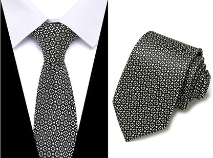 Tie For Men Necktie Woven Jacquard Neck Ties Set 6 PCS