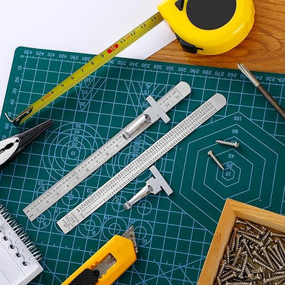 30 Pieces 6 Inch 15 cm Pocket Ruler Flexible Precision Stainless Steel Ruler with Detachable Clips Stainless Steel Pocket Clip Scale Gauge Metric British System