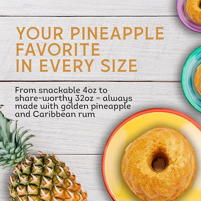 TORTUGA Caribbean Pineapple Rum Cake - 32 oz Rum Cake - The Perfect Premium Gourmet Gift for Gift Baskets, Parties, Holidays, and Birthdays - Great Cakes for Delivery