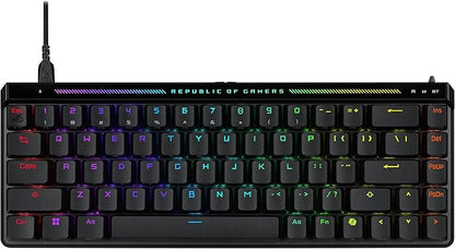 ASUS ROG Falchion Ace HFX 65% Hall Effect Gaming Keyboard – HE Magnetic Switches, Rapid Trigger, 8000 Hz Polling, Three-Layer Dampening Foam, Touch Panel, Protective Cover