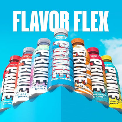 PRIME Hydration, Sports Drinks, Electrolyte Enhanced for Replenishing Fluids, 250mg BCAAs, B Vitamins, Antioxidants, Low Sugar, 16.9 Fl Oz, 12 Pack