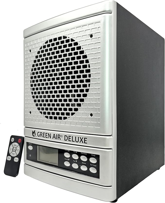 Green Air Deluxe 2 Plate HEPA and Odor Fighting Filter Air Purifier Ozone Generator