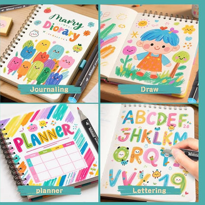 Alcohol Markers, 120 Colors Dual Tip Permanent Art Markers, Drawing Marker, Coloring Marker for Book Painting Card Making for Adults Kids.