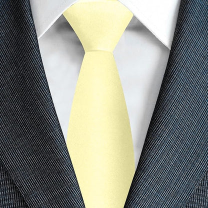 Men's Ties Solid Pure Color 3.15" (8CM) Necktie Plain Formal Business Wedding Black Ties For Men
