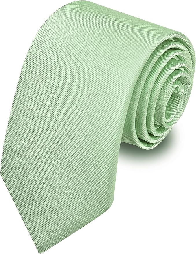 Branduce 3.15"（8cm） Men's Solid Color Formal Woven Necktie + Gift Box