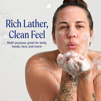 Dr. Bronner's Pure-Castile Liquid Magic Soap Refill - Made with Regenerative Organic Certified Oils, 86% Less Plastic - 18-in-1 Uses for Face, Body Wash, Hand Soap Refill & More - Peppermint, 32oz