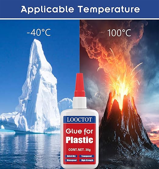 30g Plastic Glue,Adhesive for Legos&Miniatures,3D Printing,Toy Car,ABS,PVC;Super Instant Glue Bonding Between Plastics, Waterproof Clear