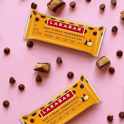 Larabar Peanut Butter Chocolate Chip, Fruit and Nut Bars, Gluten Free and Vegan, 9.6 oz, 6 Ct