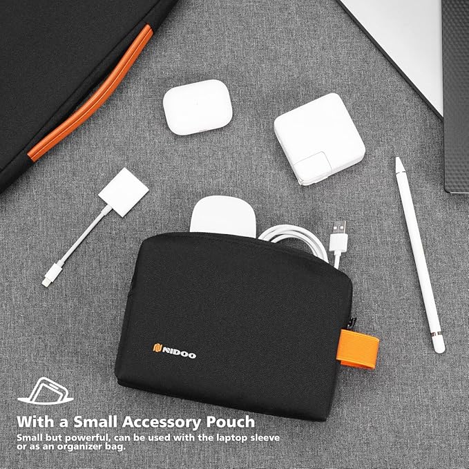 NIDOO 14 inch Laptop Sleeve Case Carrying 13 inch Computer Bag & Accessory Bag for 13.5" Surface Book 3/14" MacBook Pro M1 M2 / Lenovo ThinkPad X1 Carbon/ThinkPad P14s L14 T14 E14 / HP EliteBook