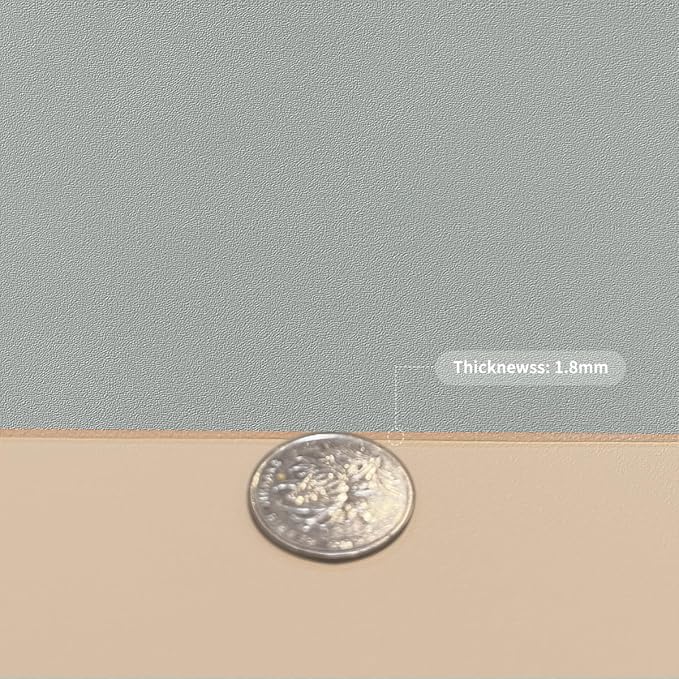 Table Pad - Used for Square Table Waterproof and Easy to Clean Good Flatness Easy to Used for Dining Table(Light Brown+Gray 46x46)