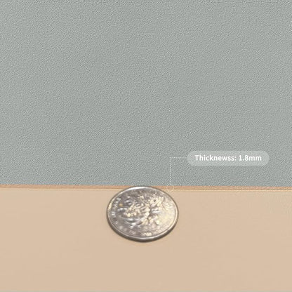 Leather Table Cover,1.8mm Thick,42x84 Inch Table Protector,Table Protector for Dining Room Table,Dining Table Cover,Table Protector Pad.(Light Brown+Gray,42x84)