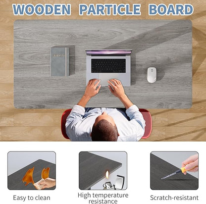 Conference Table, Foldable Conference Room Tables with Silent Wheels, Folding Modular Seminar Meeting Tables, Modern Rectangle Training Table for Office, Boardroom (6, Grey, 70.8)