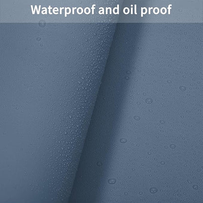 Leather Desk Mat,1.8mm Thick,15.75x63 Inch Desk Cover,Desk Protector Mat,Dresser Cover Top,Nail Table Mat,Dresser Cover,Quartz Countertop Protector(Grayish Blue+Dark Green,15.75x63)
