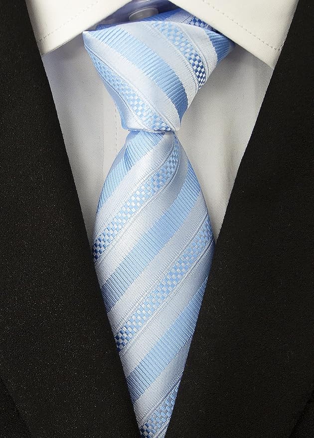 Adulove Men's Necktie Classic Silk Tie Woven Jacquard Neck Ties 6 PCS